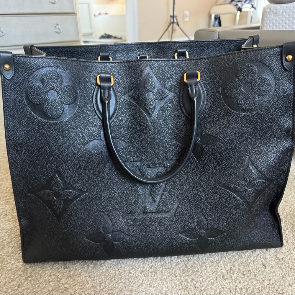 Louis Vuitton on the go tote black GM - Picture 7 of 11